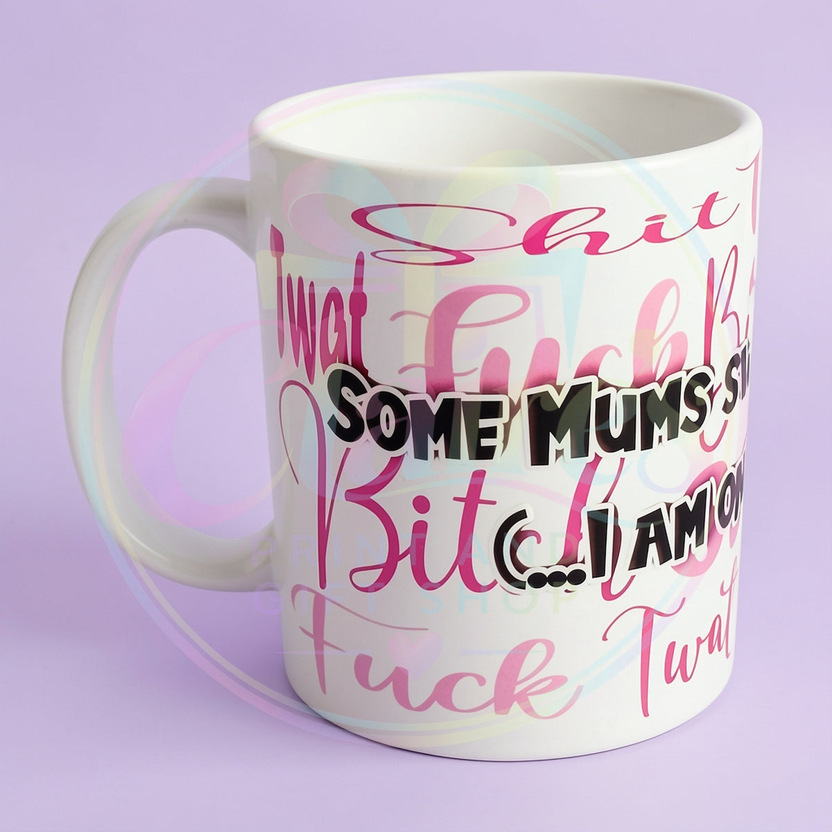 Some Mums Swear Too Much Mug & Coaster