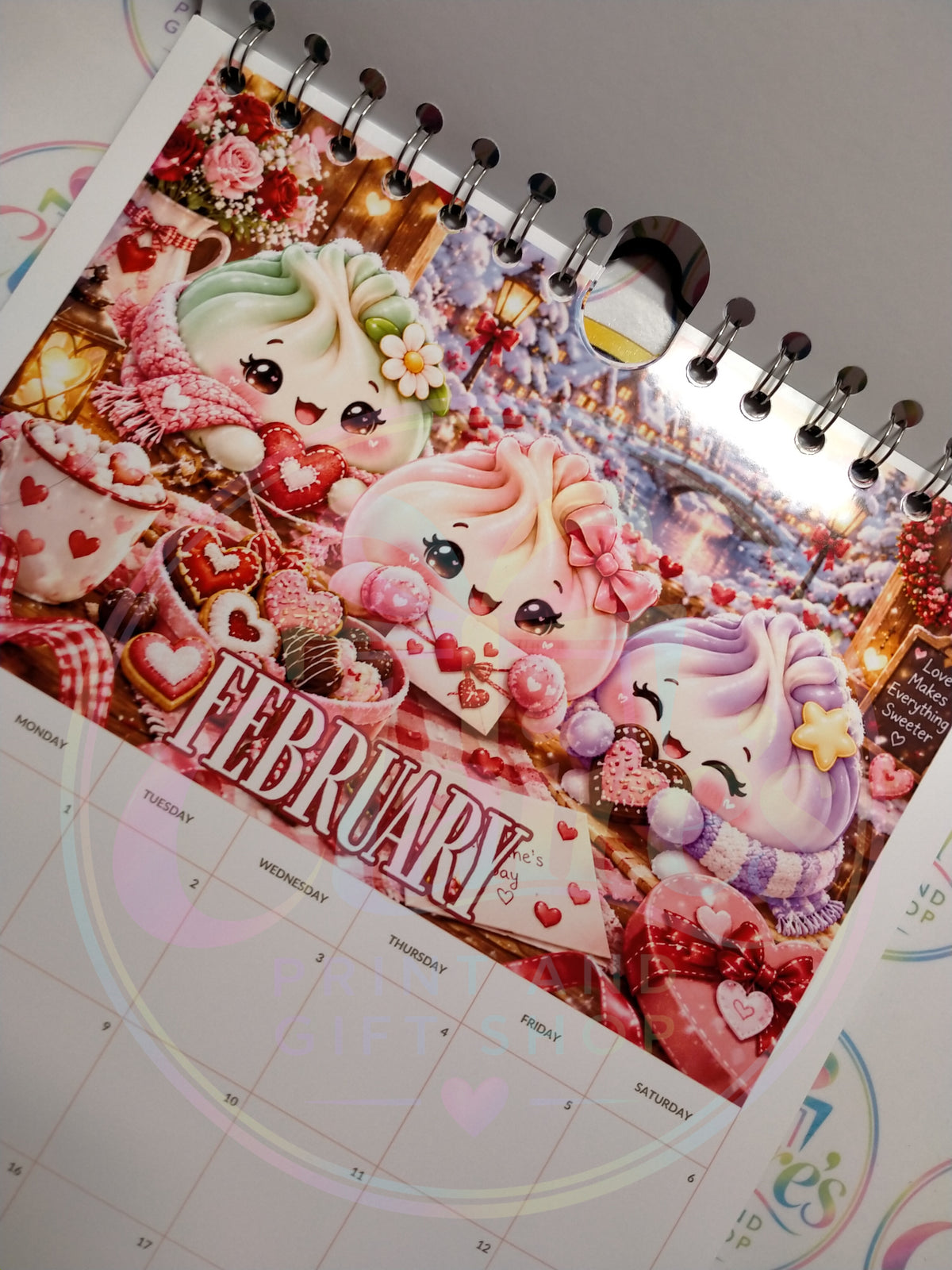 A4 Squishy Dumpling 2027 Wirebound Calendar