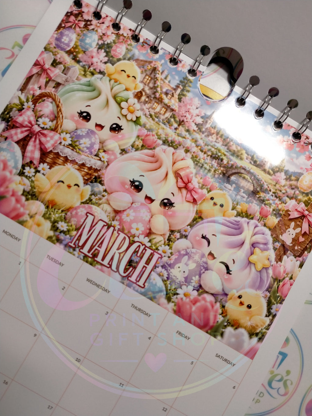 A4 Squishy Dumpling 2027 Wirebound Calendar