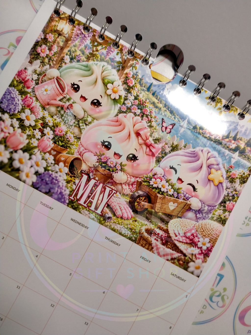 A4 Squishy Dumpling 2027 Wirebound Calendar