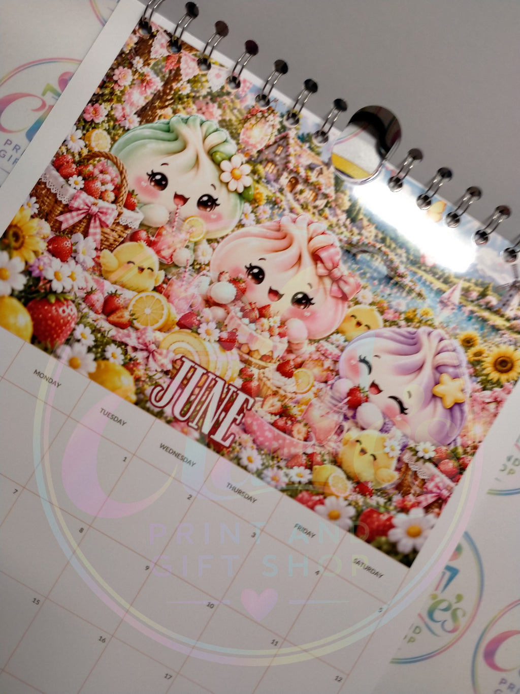 A4 Squishy Dumpling 2027 Wirebound Calendar