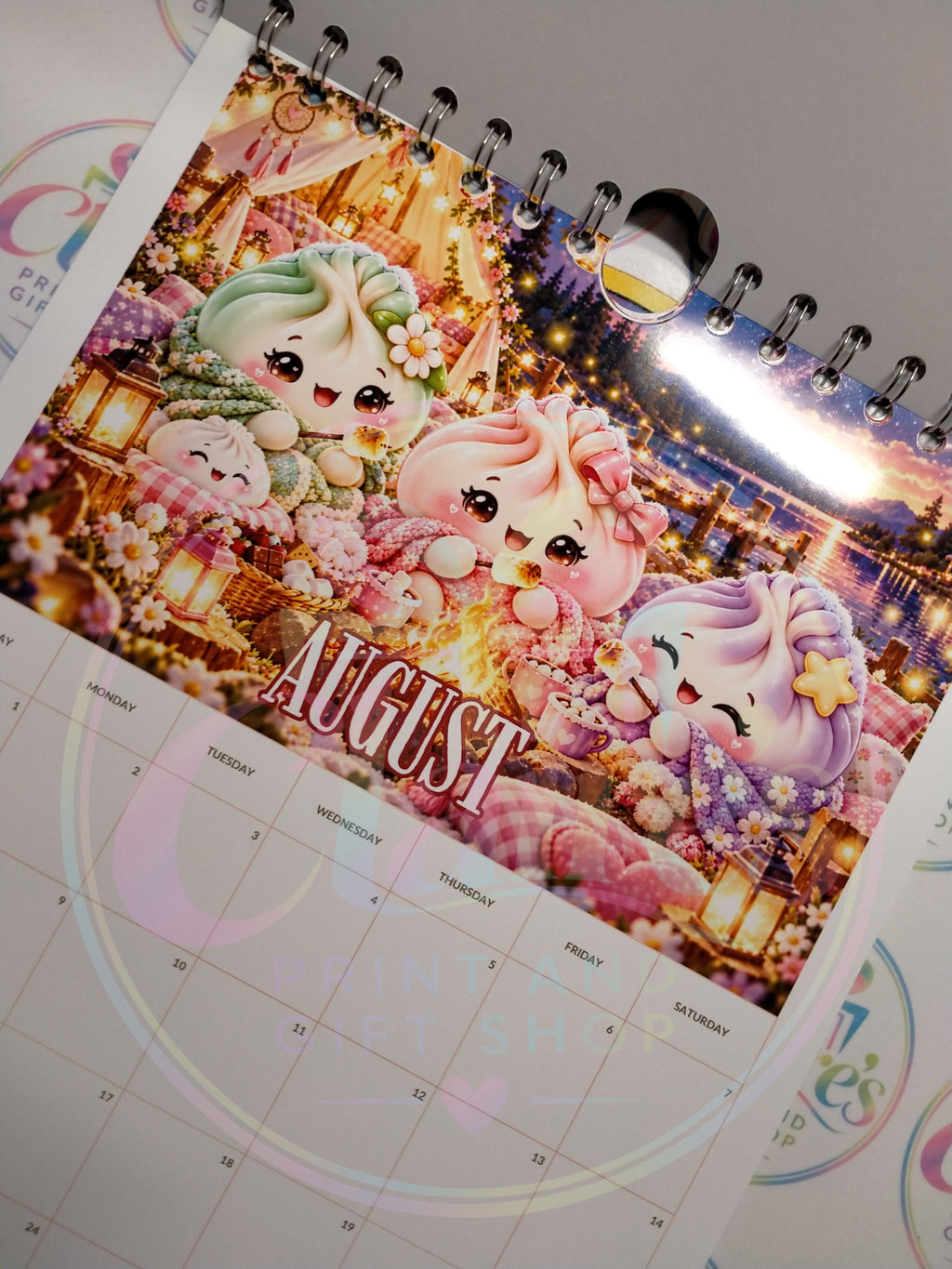 A4 Squishy Dumpling 2027 Wirebound Calendar