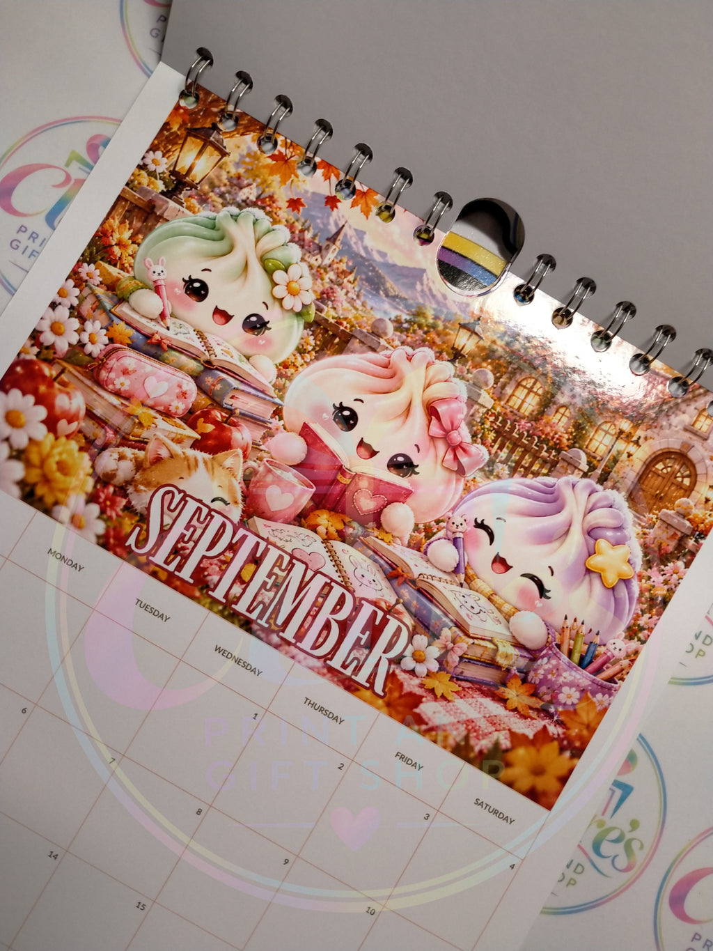 A4 Squishy Dumpling 2027 Wirebound Calendar