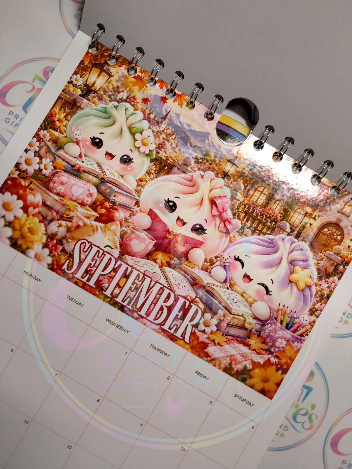 A4 Squishy Dumpling 2027 Wirebound Calendar