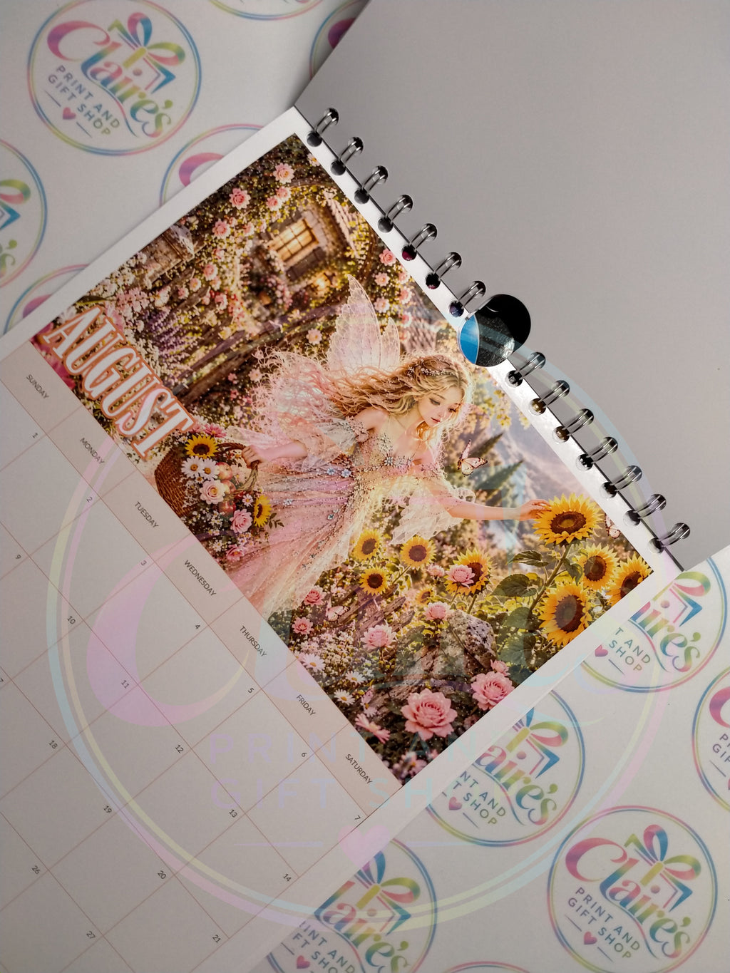 A4 Fairy Garden 2027 Wirebound Calendar