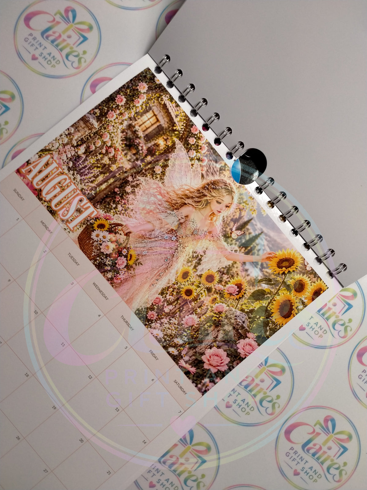 A4 Fairy Garden 2027 Wirebound Calendar