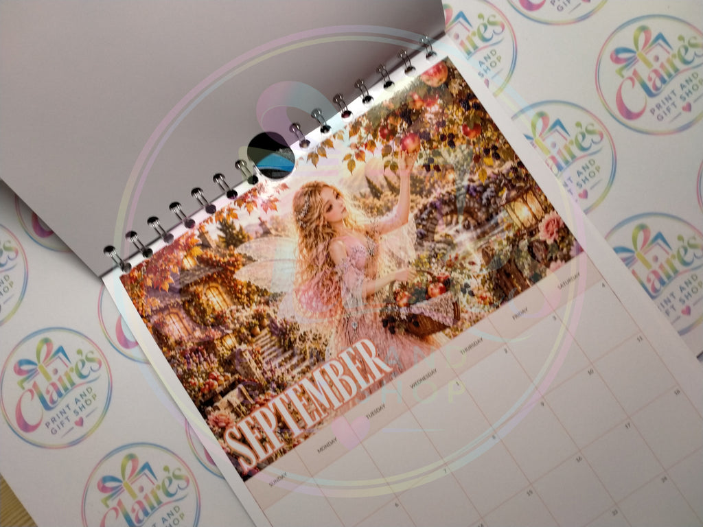A4 Fairy Garden 2027 Wirebound Calendar