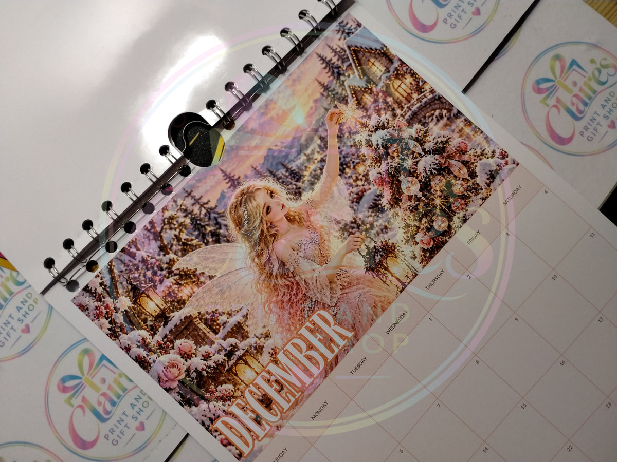 A4 Fairy Garden 2027 Wirebound Calendar