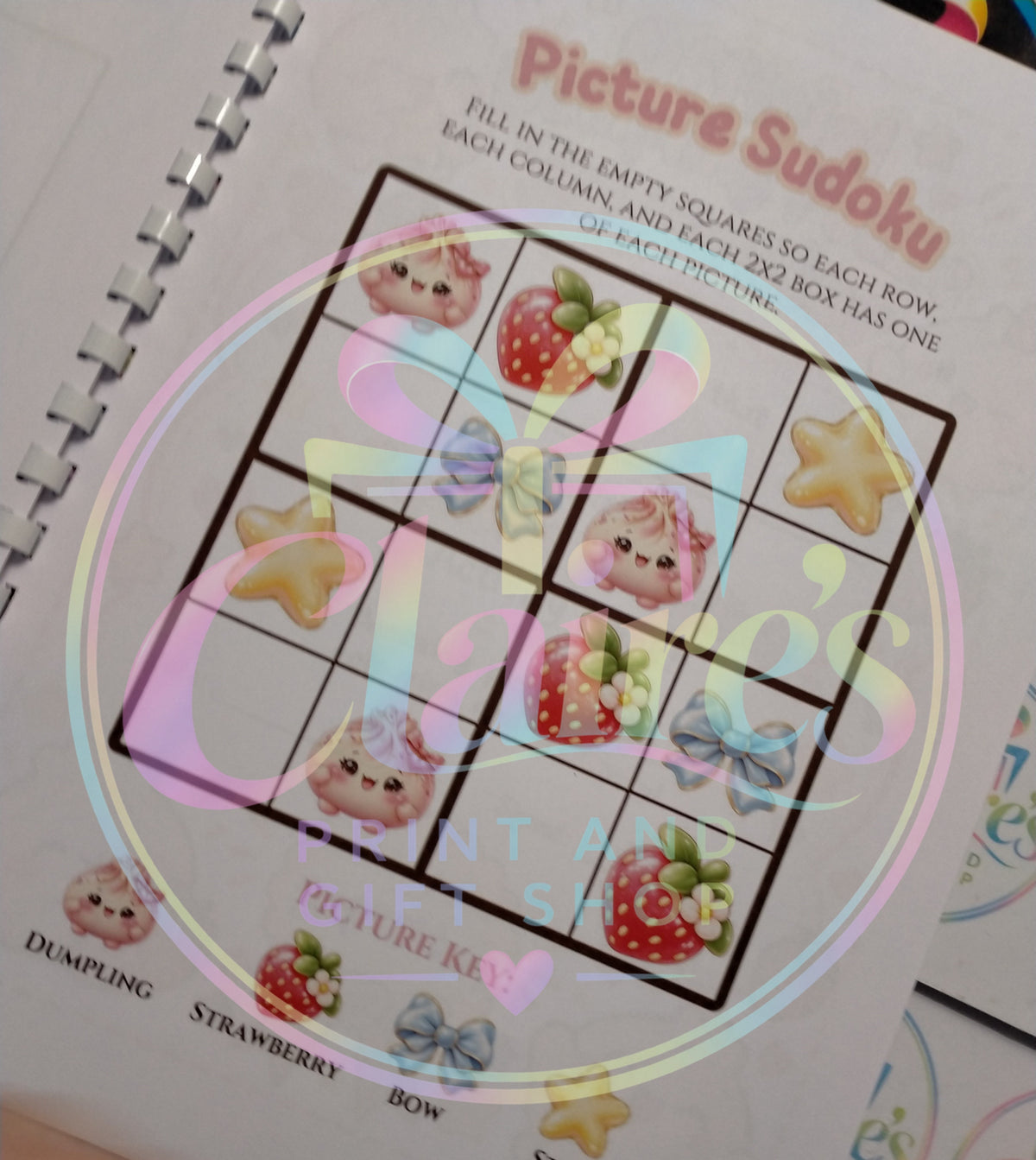 Picture sudoku activity page