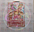 A4 Highland Cow Christmas Colouring Book front cover