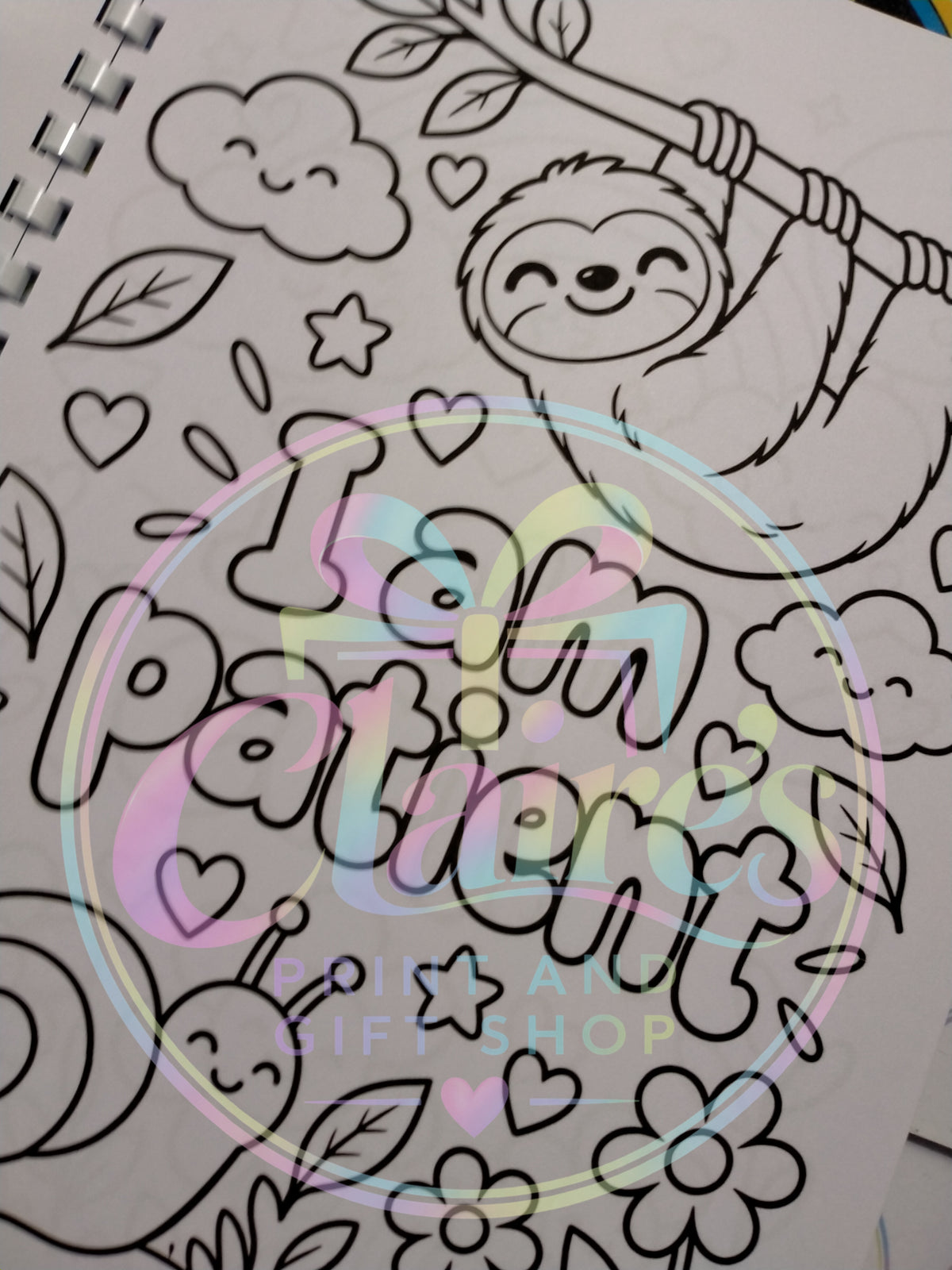A4 Kids Affirmation Colouring Book