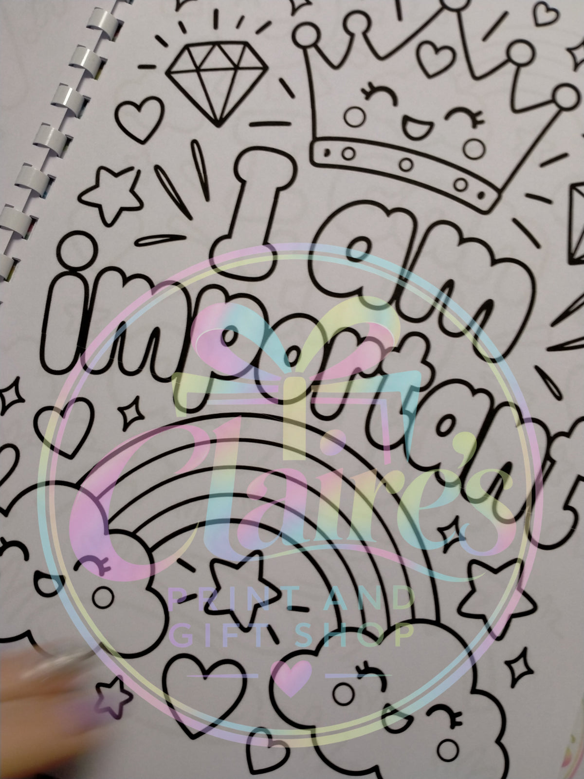 A4 Kids Affirmation Colouring Book