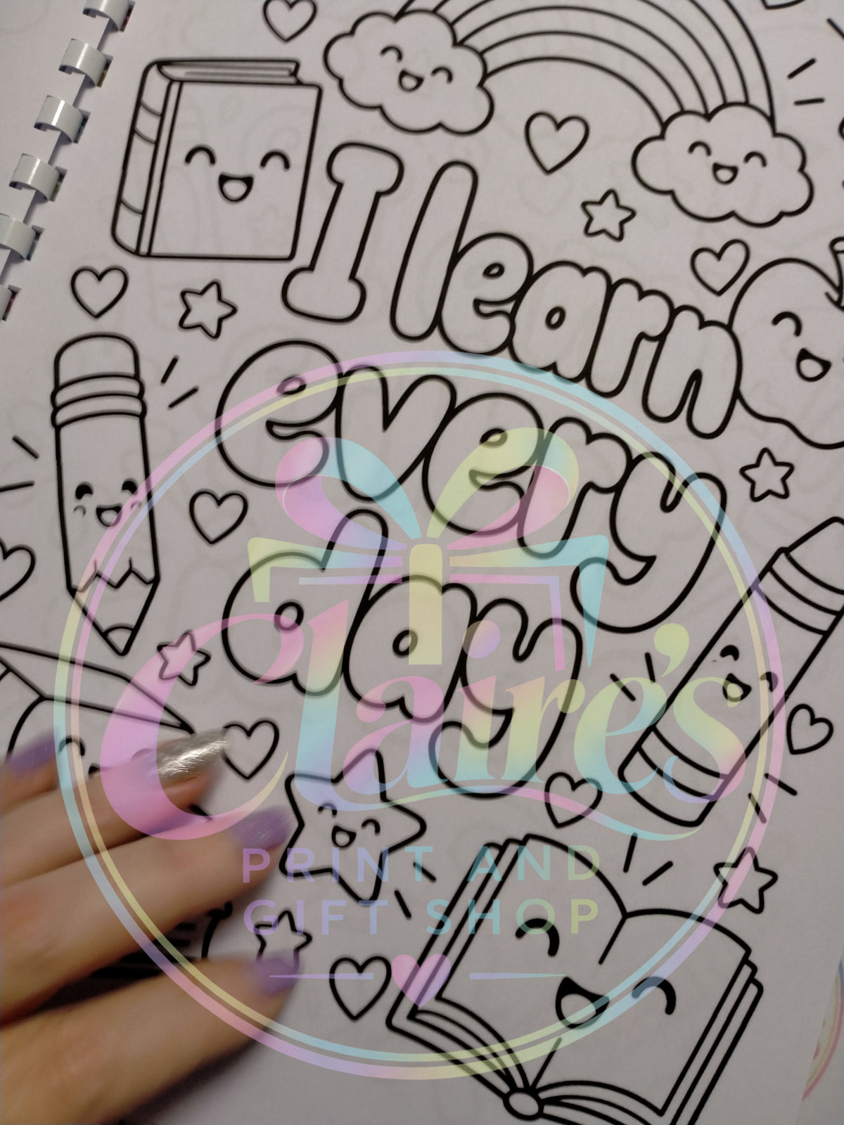A4 Kids Affirmation Colouring Book