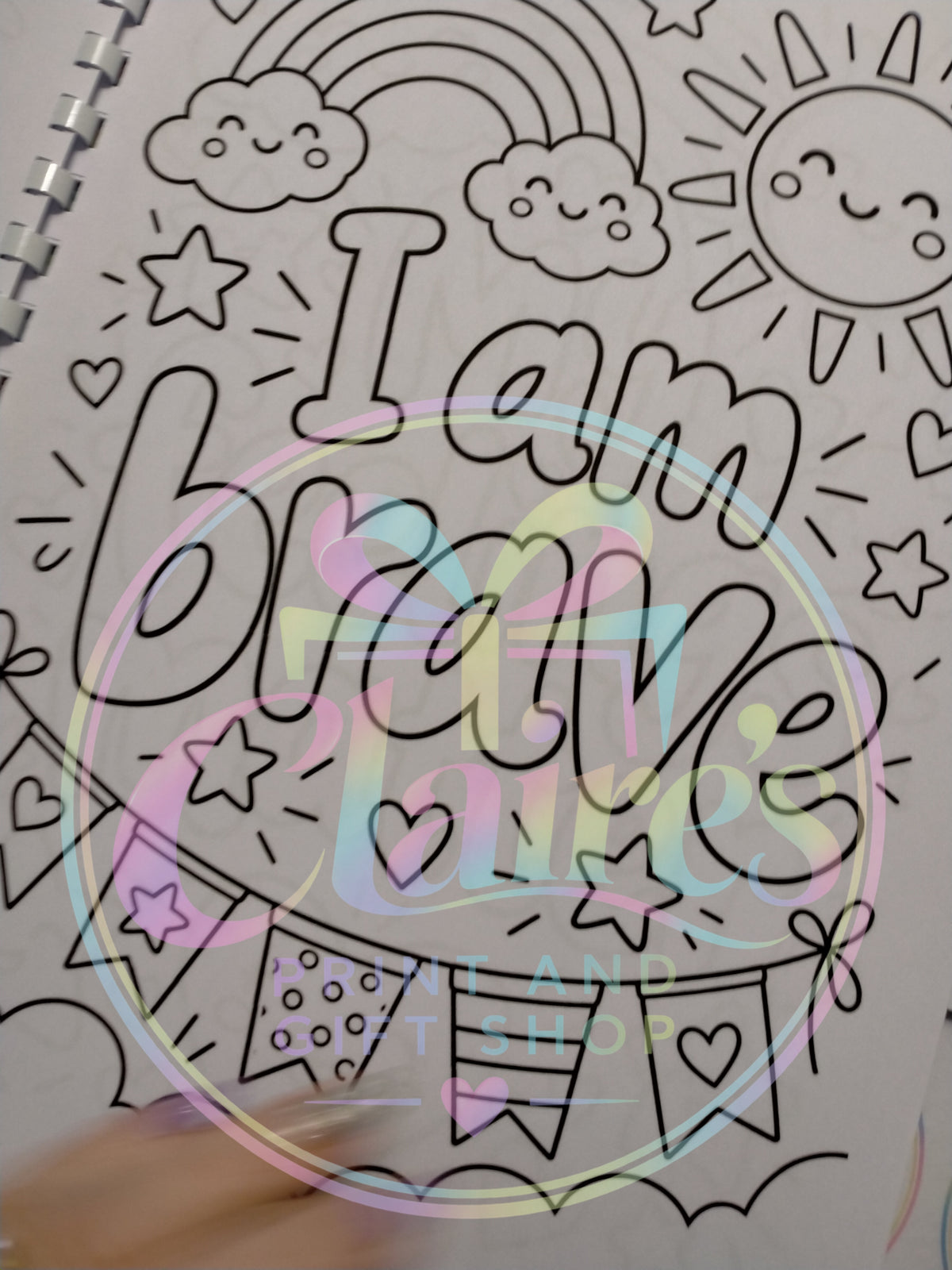 A4 Kids Affirmation Colouring Book