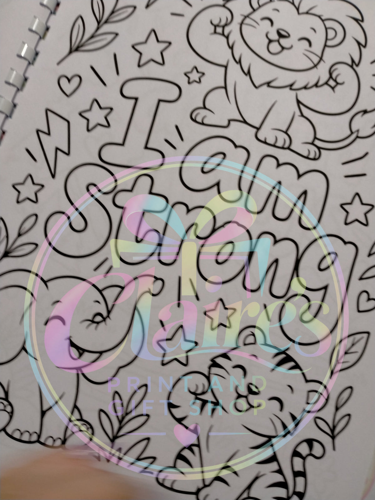 A4 Kids Affirmation Colouring Book