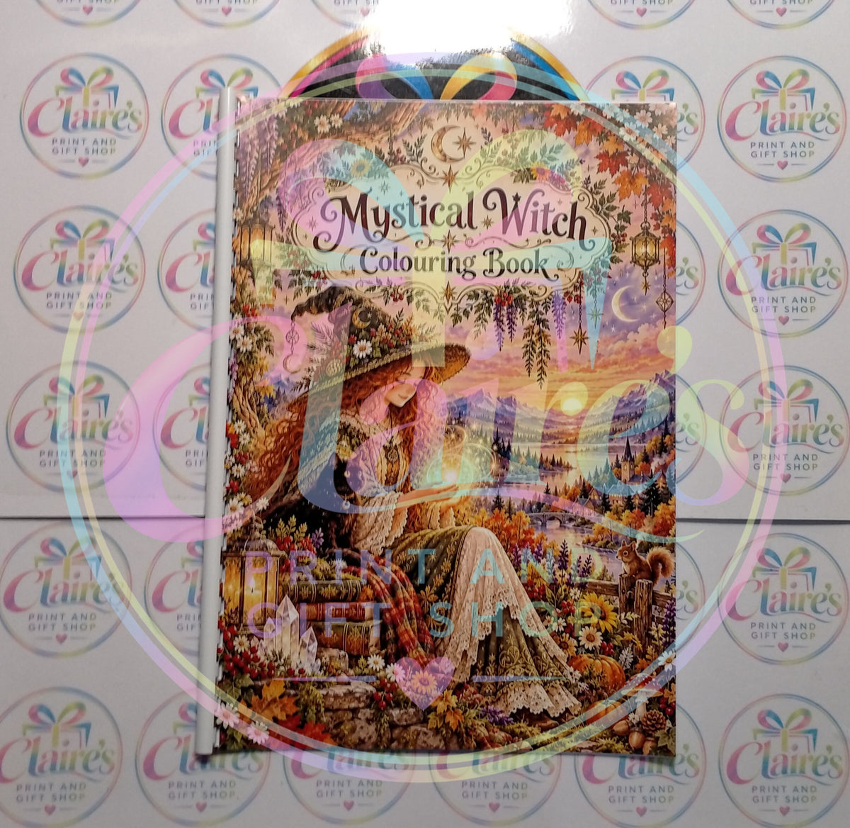 A4 Mystical Witch Colouring Book