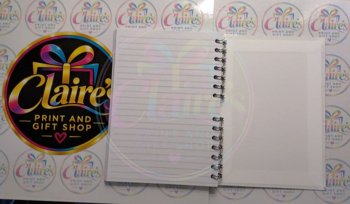 Elegant A5 Wirebound Notebook – Optional Name Personalisation