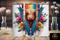 Tighter-framed Highland cow tumbler photo